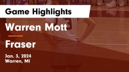 Warren Mott  vs Fraser  Game Highlights - Jan. 3, 2024