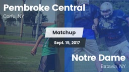 Matchup: Pembroke Central vs. Notre Dame  2017