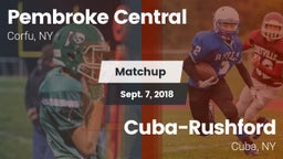 Matchup: Pembroke Central vs. Cuba-Rushford  2018