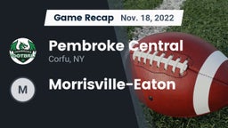 Recap: Pembroke Central vs. Morrisville-Eaton 2022