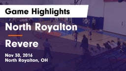 North Royalton  vs Revere  Game Highlights - Nov 30, 2016