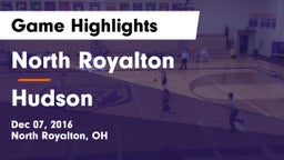 North Royalton  vs Hudson  Game Highlights - Dec 07, 2016