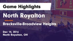 North Royalton  vs Brecksville-Broadview Heights  Game Highlights - Dec 14, 2016