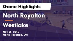 North Royalton  vs Westlake  Game Highlights - Nov 25, 2016