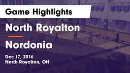 North Royalton  vs Nordonia  Game Highlights - Dec 17, 2016