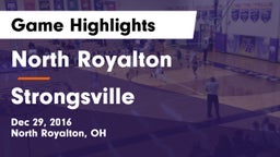 North Royalton  vs Strongsville Game Highlights - Dec 29, 2016