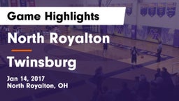 North Royalton  vs Twinsburg  Game Highlights - Jan 14, 2017