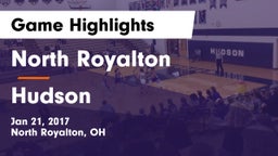 North Royalton  vs Hudson  Game Highlights - Jan 21, 2017
