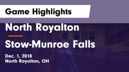 North Royalton  vs Stow-Munroe Falls  Game Highlights - Dec. 1, 2018