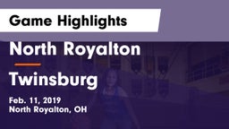 North Royalton  vs Twinsburg  Game Highlights - Feb. 11, 2019