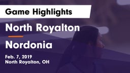 North Royalton  vs Nordonia  Game Highlights - Feb. 7, 2019
