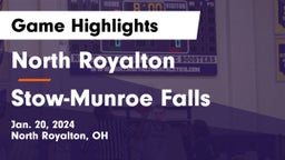 North Royalton  vs Stow-Munroe Falls  Game Highlights - Jan. 20, 2024