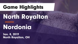 North Royalton  vs Nordonia  Game Highlights - Jan. 8, 2019