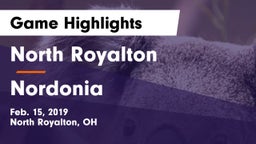 North Royalton  vs Nordonia  Game Highlights - Feb. 15, 2019