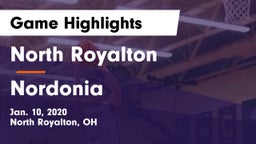 North Royalton  vs Nordonia  Game Highlights - Jan. 10, 2020