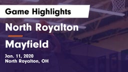 North Royalton  vs Mayfield  Game Highlights - Jan. 11, 2020