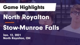 North Royalton  vs Stow-Munroe Falls  Game Highlights - Jan. 12, 2021