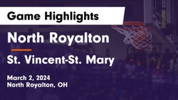 North Royalton  vs St. Vincent-St. Mary  Game Highlights - March 2, 2024