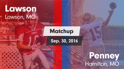 Matchup: Lawson  vs. Penney  2016