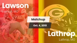 Matchup: Lawson  vs. Lathrop  2019