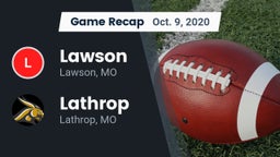 Recap: Lawson  vs. Lathrop  2020
