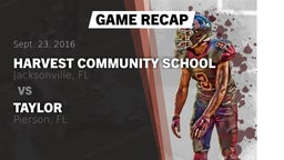Recap: Harvest Community School vs. Taylor  2016