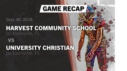 Recap: Harvest Community School vs. University Christian  2016