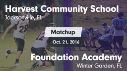 Matchup: Harvest Community vs. Foundation Academy  2016