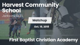 Matchup: Harvest Community vs. First Baptist Christian Academy 2018