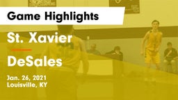 St. Xavier  vs DeSales  Game Highlights - Jan. 26, 2021
