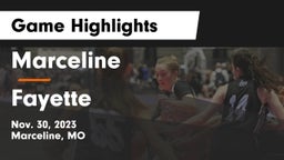 Marceline  vs Fayette  Game Highlights - Nov. 30, 2023
