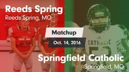 Matchup: Reeds Spring High vs. Springfield Catholic  2016
