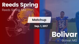 Matchup: Reeds Spring High vs. Bolivar  2017