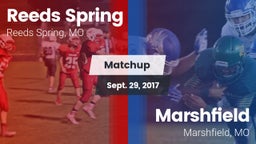 Matchup: Reeds Spring High vs. Marshfield  2017
