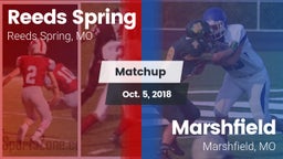 Matchup: Reeds Spring High vs. Marshfield  2018