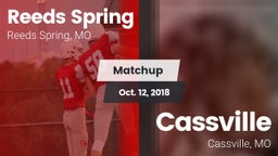Matchup: Reeds Spring High vs. Cassville  2018