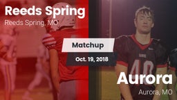 Matchup: Reeds Spring High vs. Aurora  2018