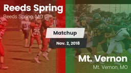 Matchup: Reeds Spring High vs. Mt. Vernon  2018