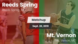 Matchup: Reeds Spring High vs. Mt. Vernon  2019