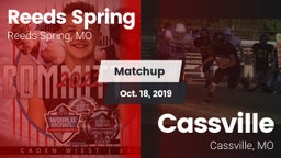 Matchup: Reeds Spring High vs. Cassville  2019