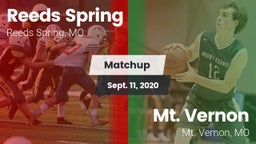 Matchup: Reeds Spring High vs. Mt. Vernon  2020