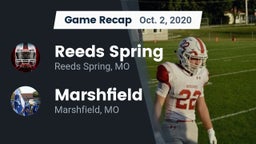 Recap: Reeds Spring  vs. Marshfield  2020
