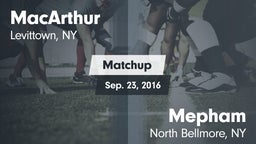 Matchup: MacArthur vs. Mepham  2016