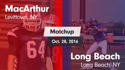 Matchup: MacArthur vs. Long Beach  2016
