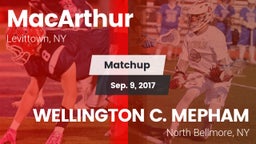 Matchup: MacArthur vs. WELLINGTON C. MEPHAM 2017