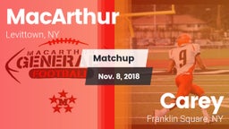 Matchup: MacArthur vs. Carey  2018