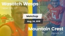 Matchup: Wasatch Wasps vs. Mountain Crest  2018