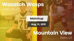 Matchup: Wasatch Wasps vs. Mountain View  2018