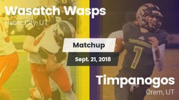 Matchup: Wasatch Wasps vs. Timpanogos  2018