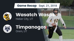 Recap: Wasatch Wasps vs. Timpanogos  2018